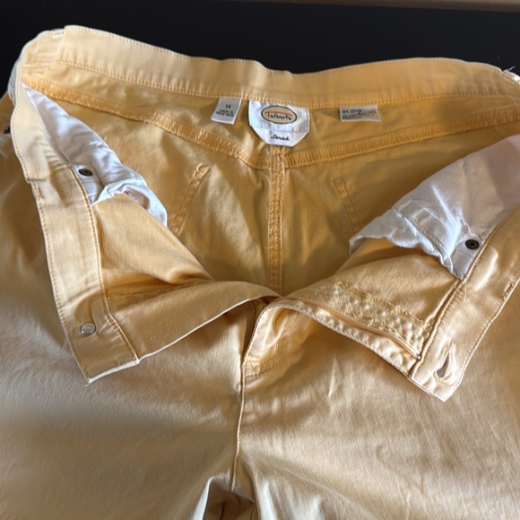Talbots Women’s stretch yellow jeans size 14 - Picture 8 of 12